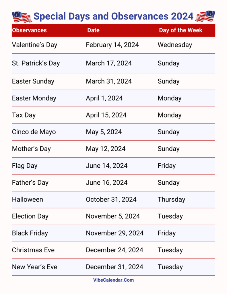 Holidays 2024: Calendar of US Federal and State Holidays