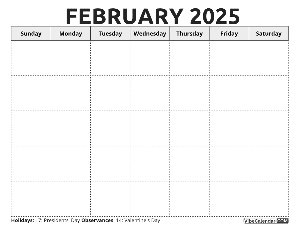 Printable April 2025 Blank Calendar